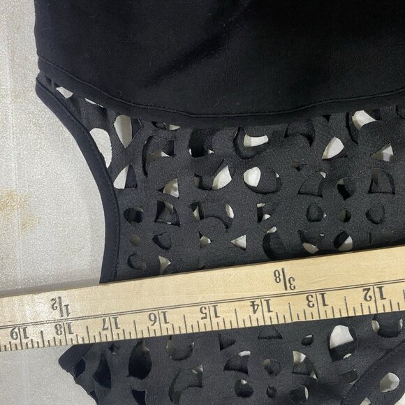 Ralph Lauren Midi Fit & Flare Dress Womens‎ Size 8 M Black Sleeveless Cocktail - Picture 11 of 13